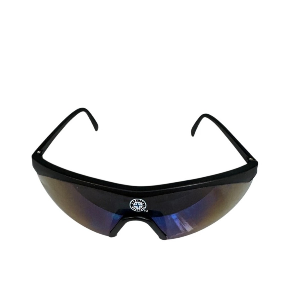 Franklin Seattle Mariners MLB Wrap Sunglasses Black Shield Iridescent Lens